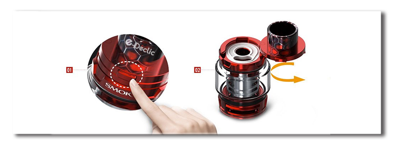 cigarette-electronique-clearomiseur-tfv12-prince-zoom-ouverture-smok-E-Declic